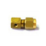High Pressure Misting Double nut brass end connector, single hole